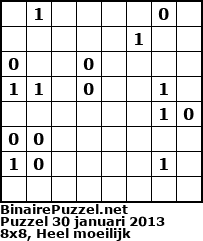 Binaire Puzzel