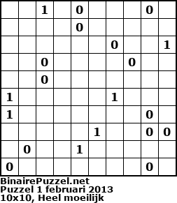 Binaire Puzzel