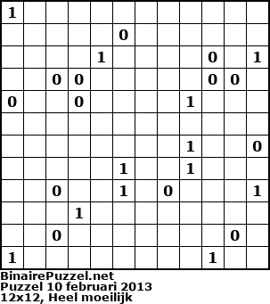Binaire Puzzel