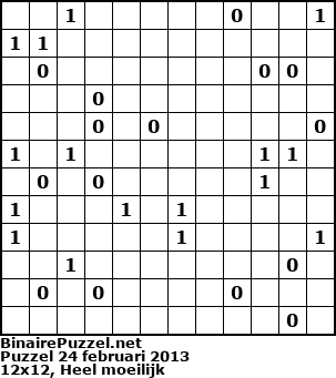 Binaire Puzzel
