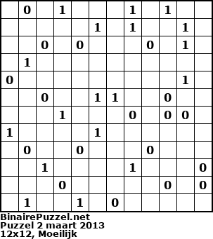 Binaire Puzzel