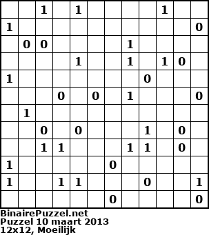 Binaire Puzzel