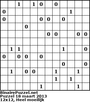 Binaire Puzzel