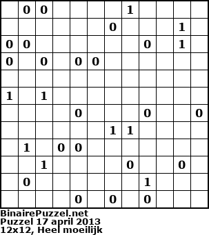Binaire Puzzel