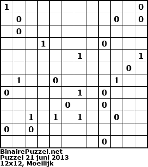 Binaire Puzzel
