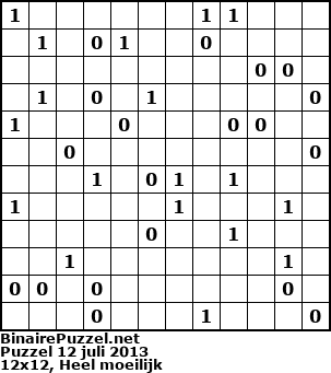 Binaire Puzzel