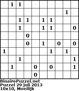 Binaire Puzzel