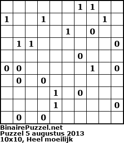 Binaire Puzzel