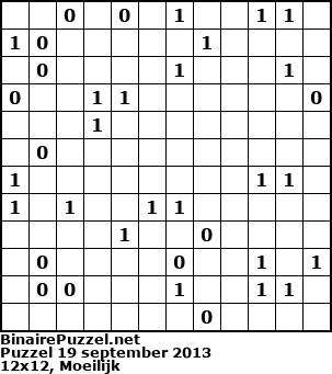 Binaire Puzzel
