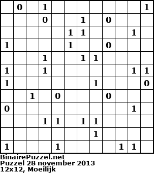 Binaire Puzzel