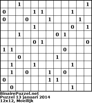 Binaire Puzzel