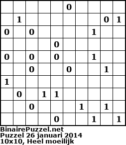 Binaire Puzzel