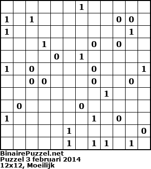 Binaire Puzzel