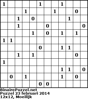 Binaire Puzzel