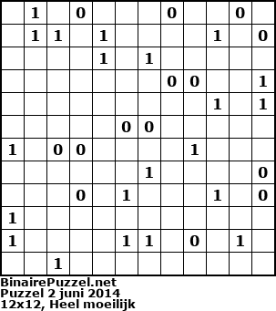 Binaire Puzzel