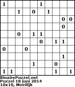 Binaire Puzzel