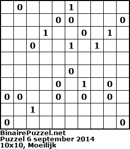 Binaire Puzzel