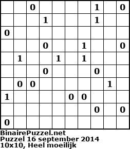 Binaire Puzzel