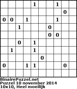 Binaire Puzzel