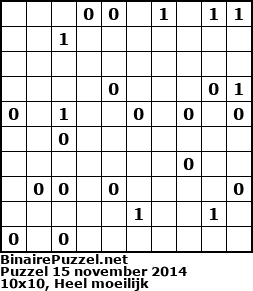 Binaire Puzzel