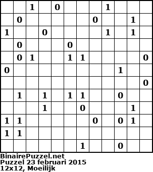 Binaire Puzzel
