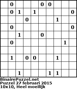 Binaire Puzzel