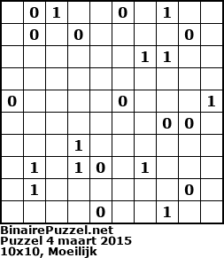 Binaire Puzzel