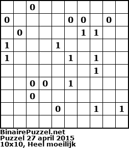 Binaire Puzzel
