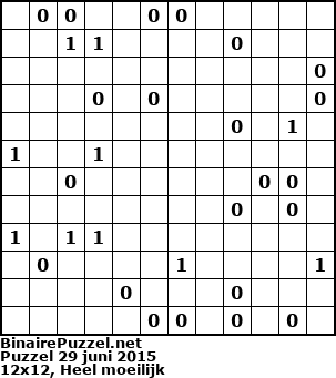 Binaire Puzzel