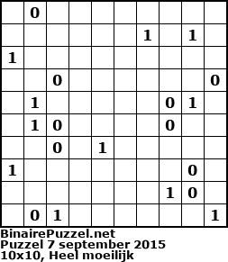 Binaire Puzzel