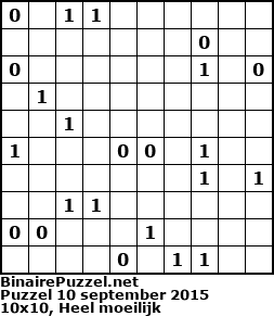 Binaire Puzzel