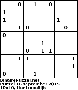 Binaire Puzzel