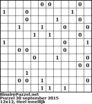 Binaire Puzzel