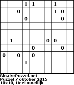 Binaire Puzzel