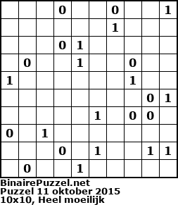 Binaire Puzzel