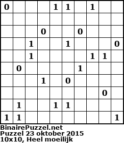 Binaire Puzzel