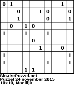 Binaire Puzzel