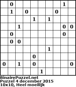 Binaire Puzzel