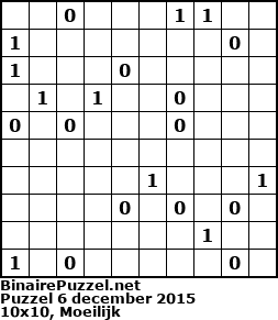 Binaire Puzzel