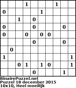 Binaire Puzzel