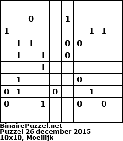 Binaire Puzzel