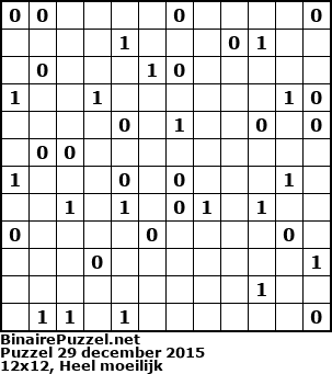 Binaire Puzzel