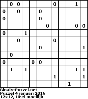 Binaire Puzzel