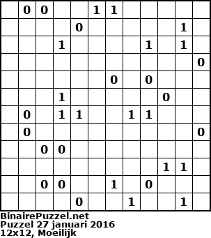 Binaire Puzzel