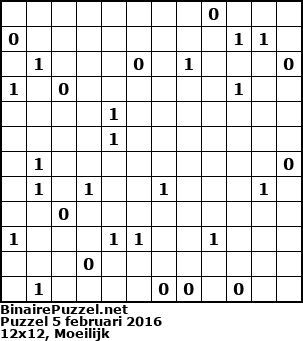 Binaire Puzzel
