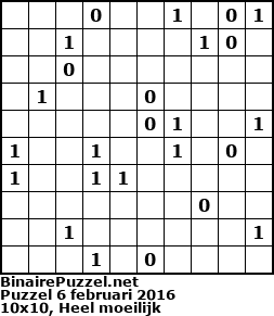 Binaire Puzzel