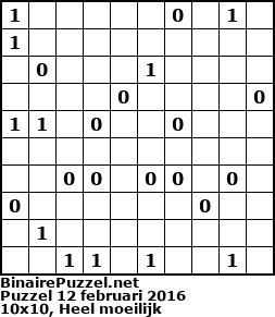 Binaire Puzzel