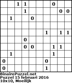 Binaire Puzzel