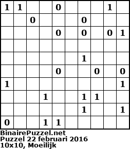 Binaire Puzzel