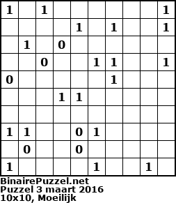 Binaire Puzzel